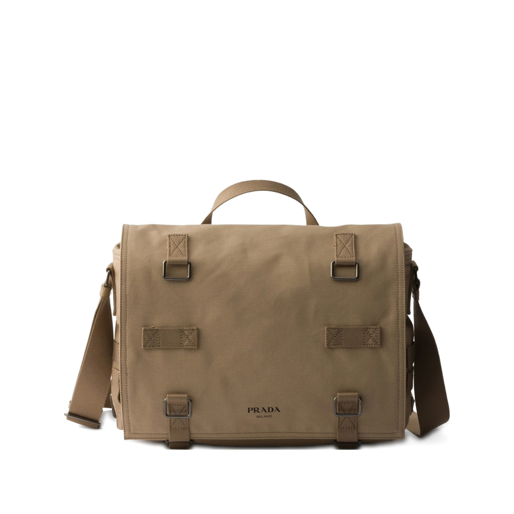 Prada Canvas Shoulder Bag