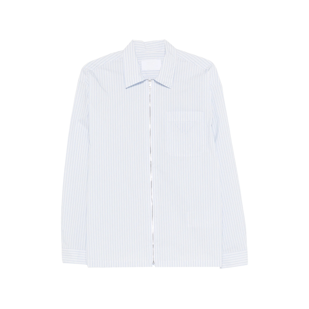 Prada Striped Zip Shirt