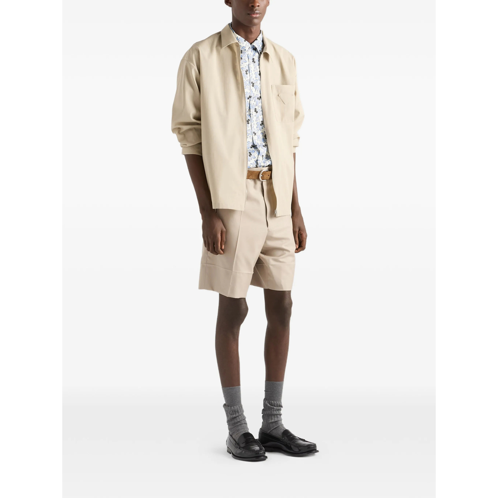 Cotton Blend Bowling Shirt