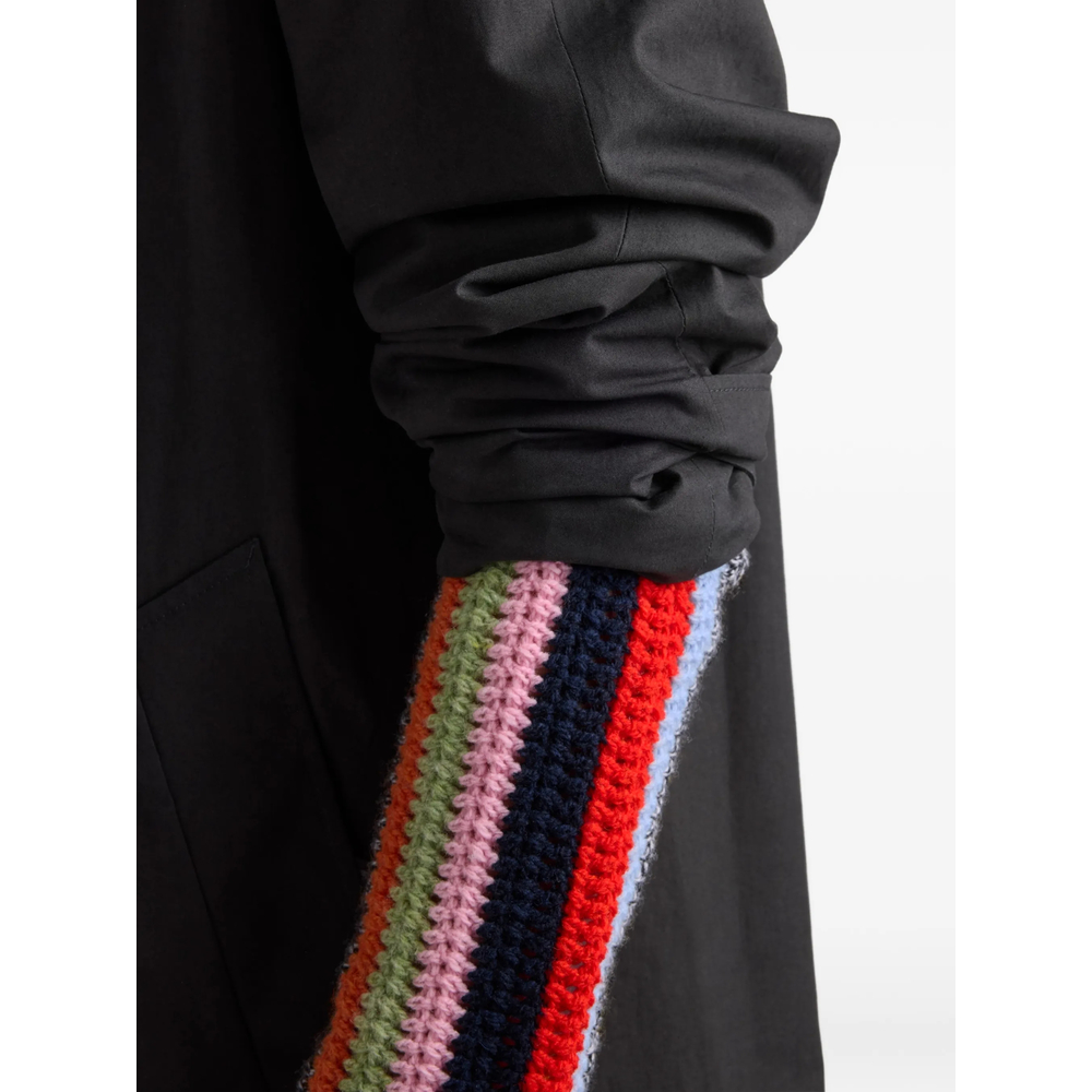 Fringed Boat-Neck Sweater