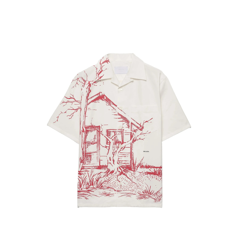Prada Printed Bowling Shirt