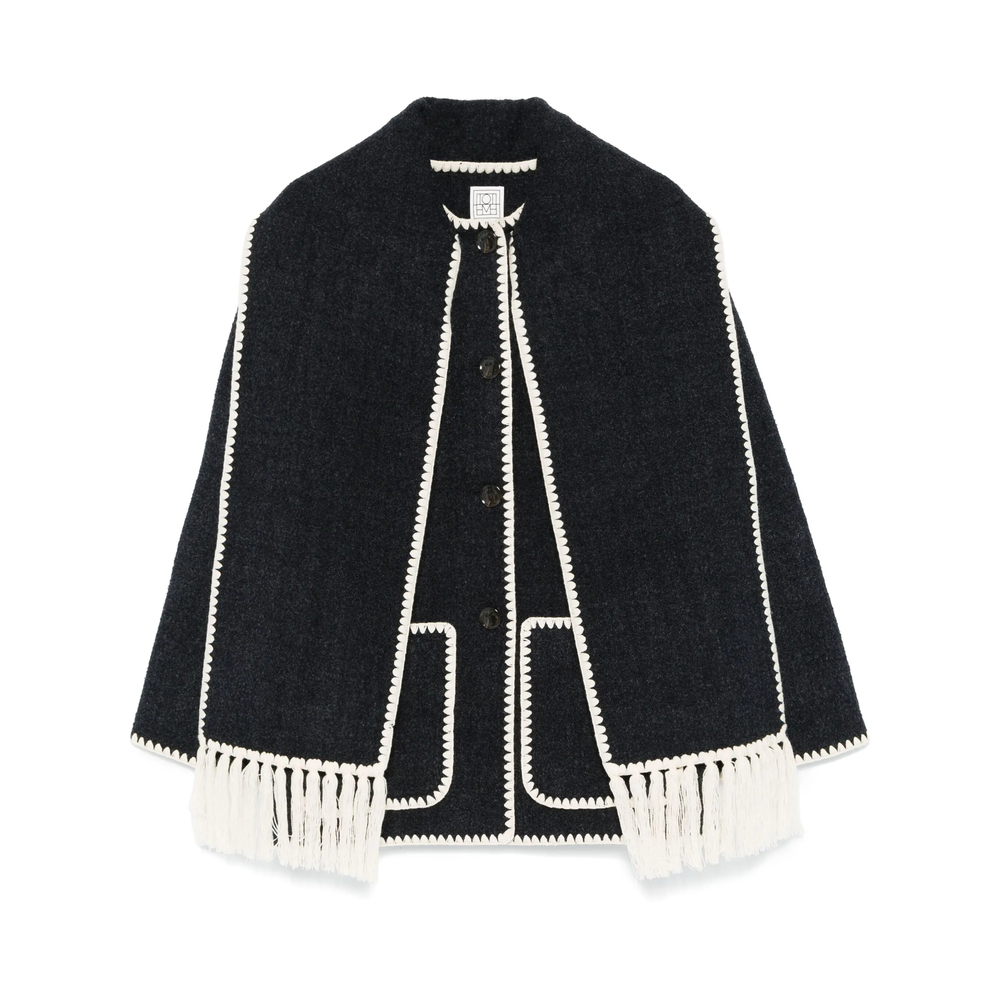 Toteme Embroidered Scarf-detail Jacket