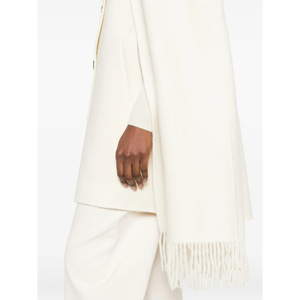 Fringed-Hem Coat