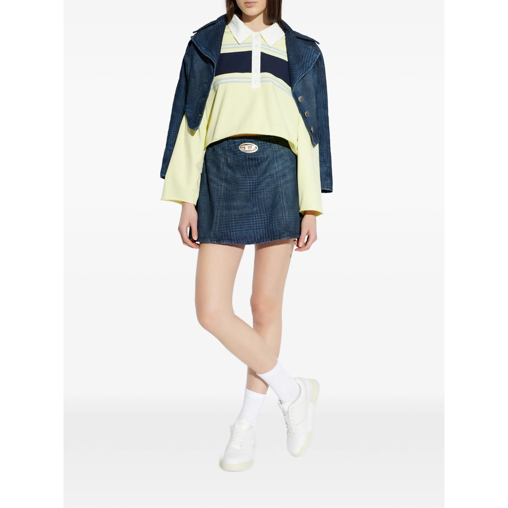 Re/Done Striped Polo Top