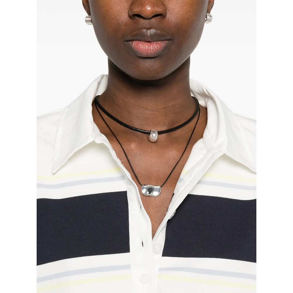 Re/Done Stripe-Detail Polo Top