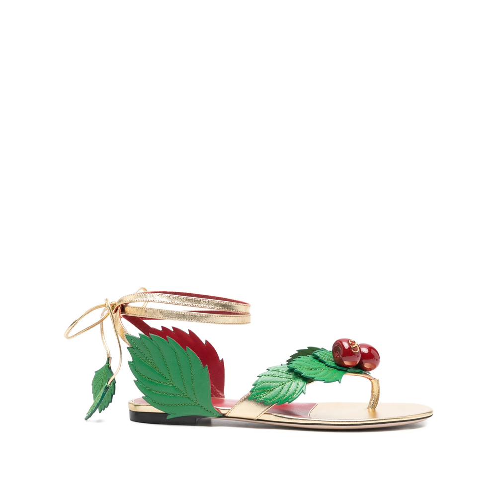 Garavani Cherryfic Thong Sandals