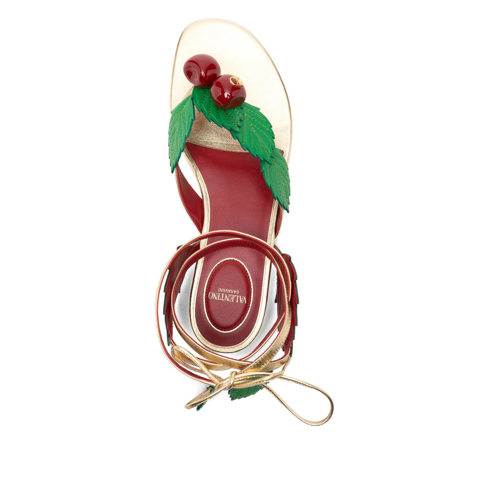 Garavani Cherryfic Thong Sandals