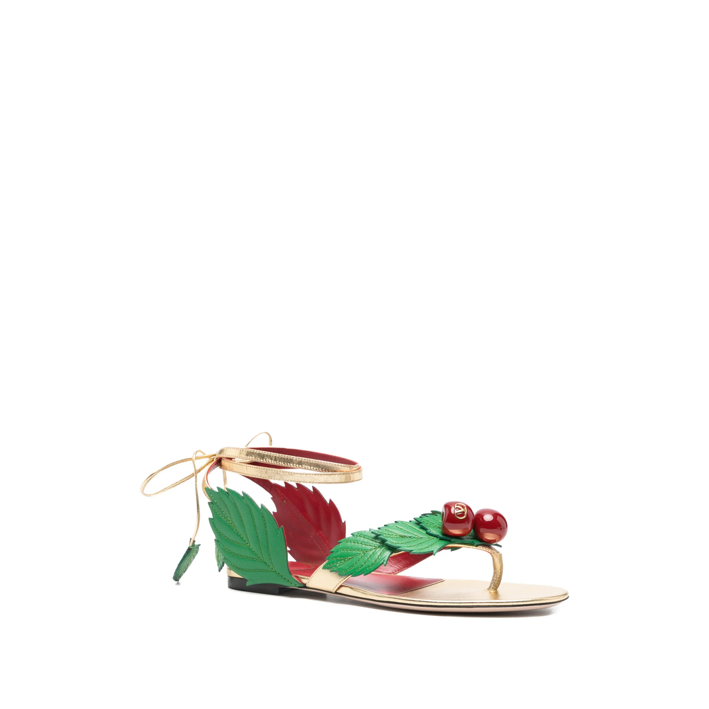 Garavani Cherryfic Thong Sandals
