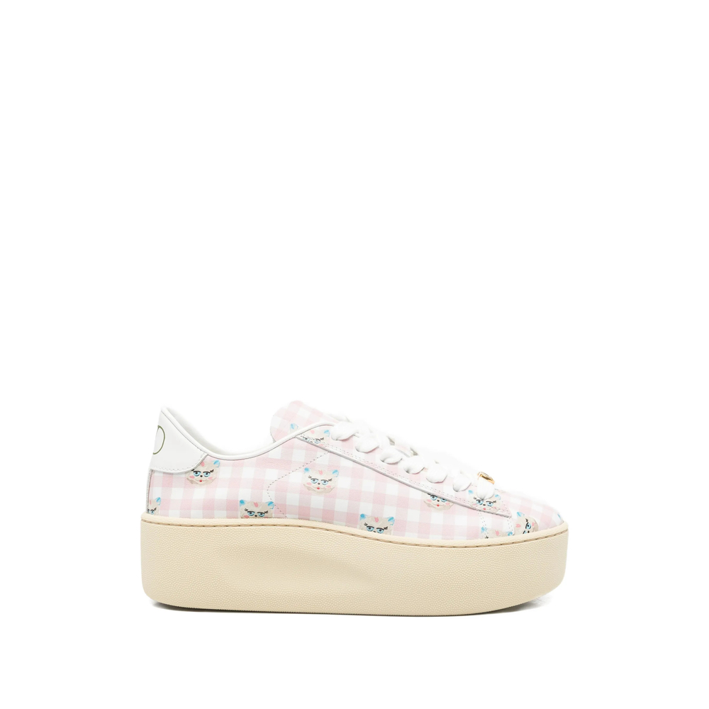 Garavani Gingham Platform Sneakers