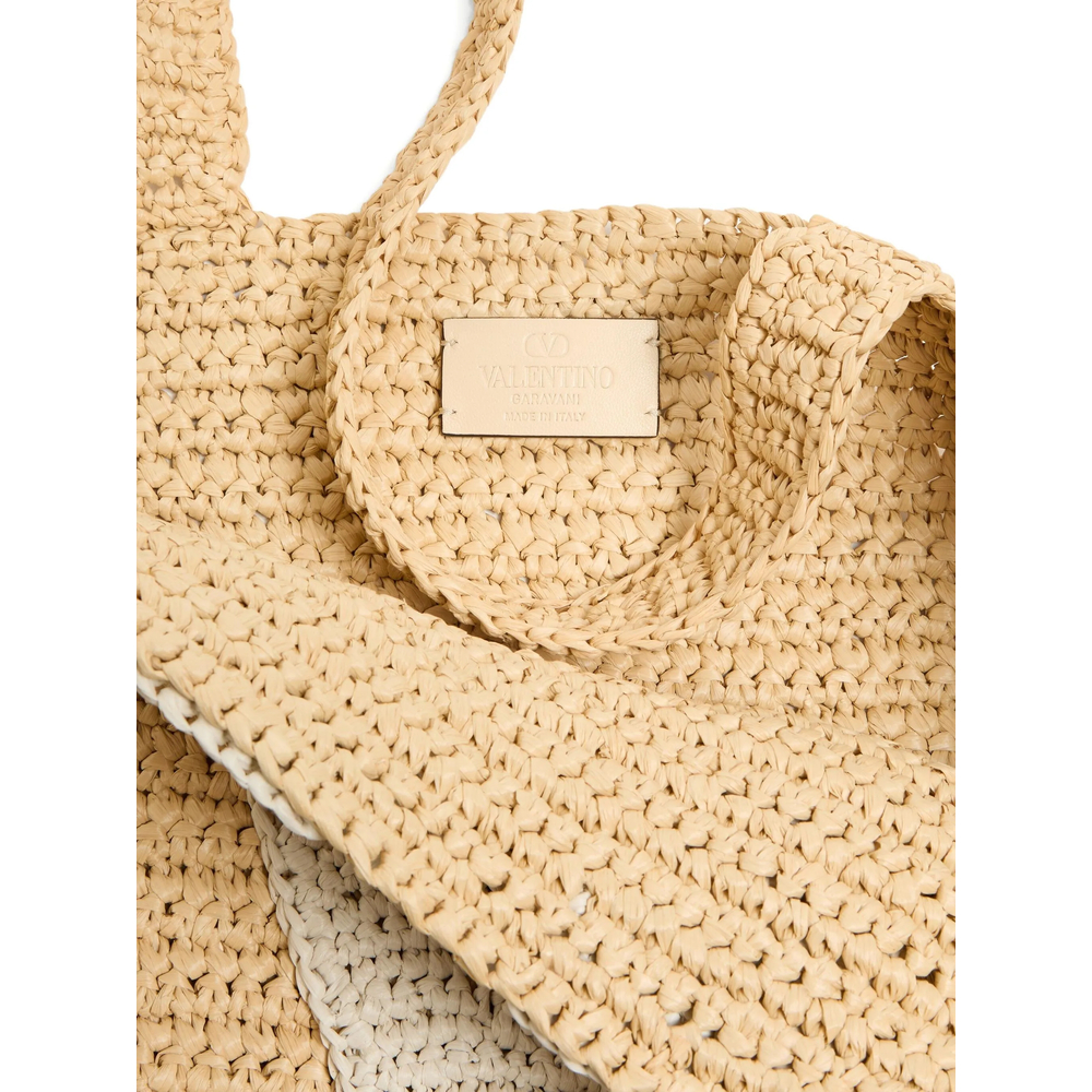 Garavani Viva Superstar Large Raffia Shopping Bag