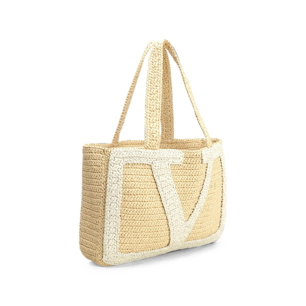 Garavani Viva Superstar Large Raffia Shopping Bag