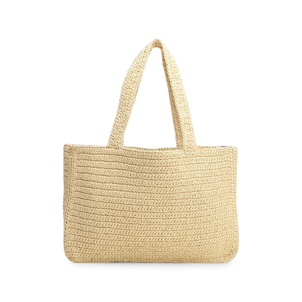 Garavani Viva Superstar Large Raffia Shopping Bag
