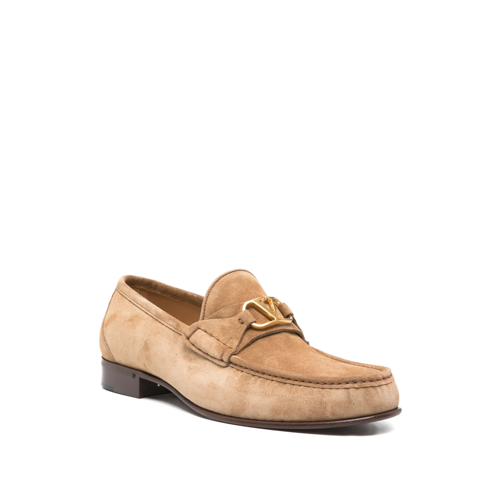 Garavani Logo-Plaque Loafers