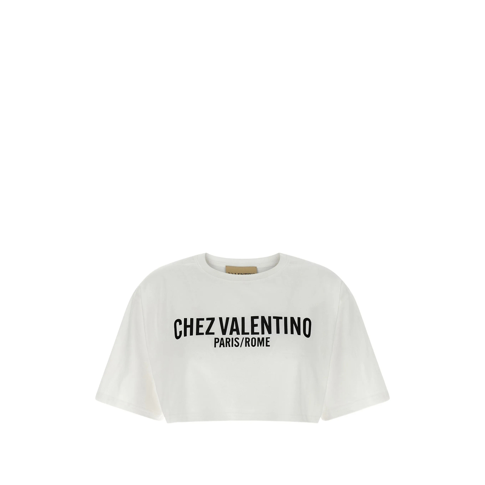 Cropped Print T-Shirt