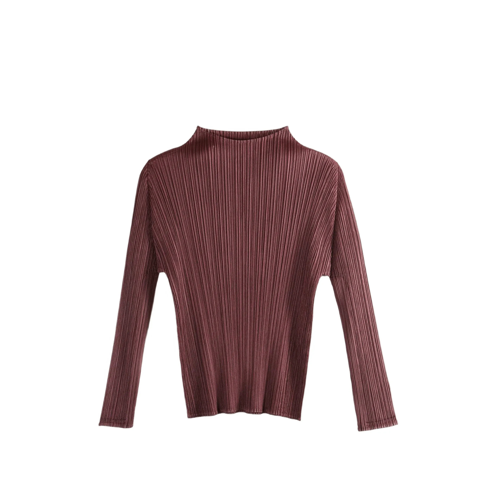 Pleats Please Pleated Long-sleeve Top