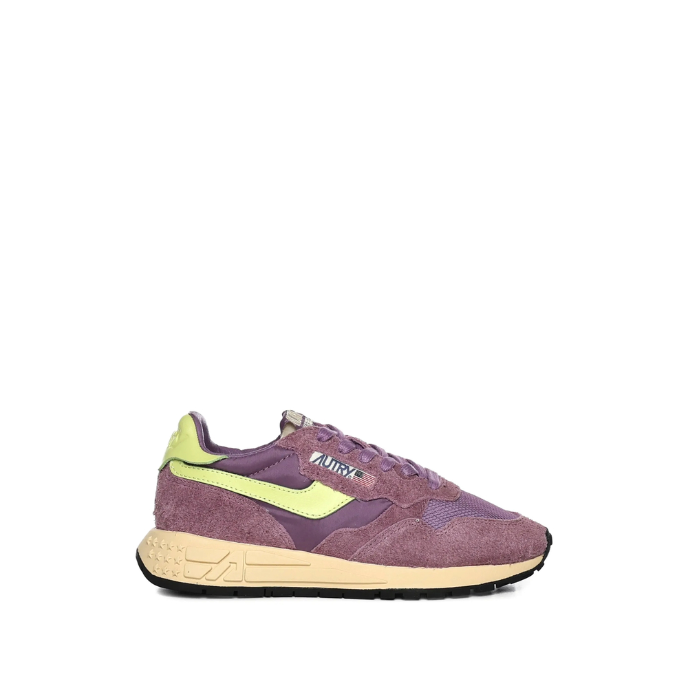 Autry Mesh Leather Trainers