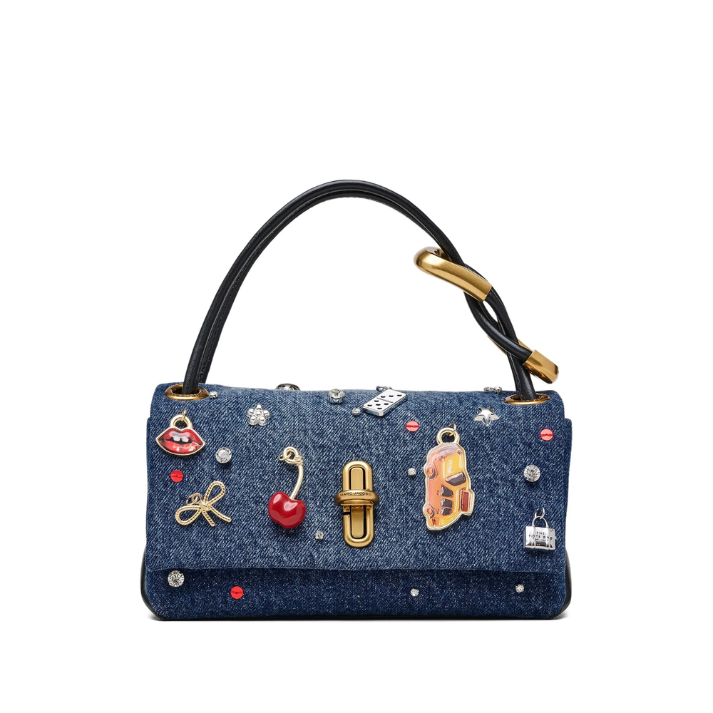 Marc Jacobs Mini Dual Denim Bag In Blue