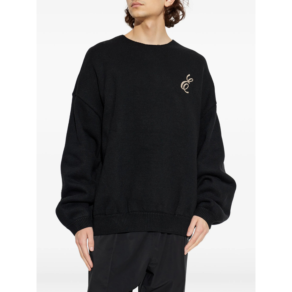 Essentials Logo-Embroidered Crew-Neck Sweater
