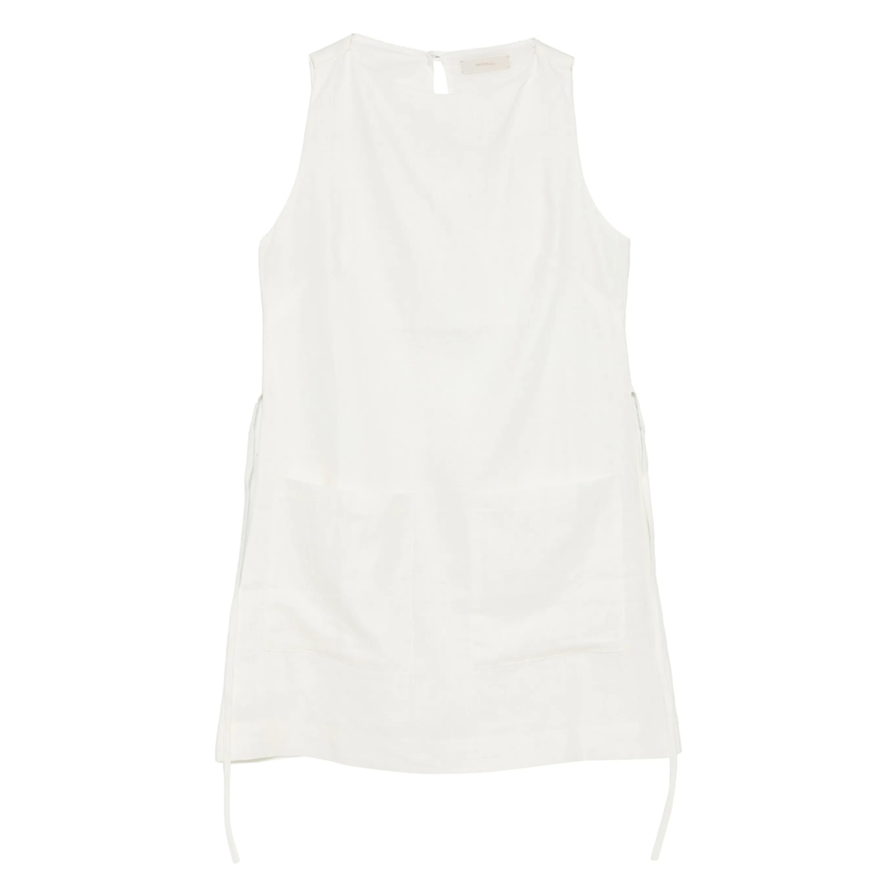 Faithfull The Brand Elena Pocket Tie Mini Dress