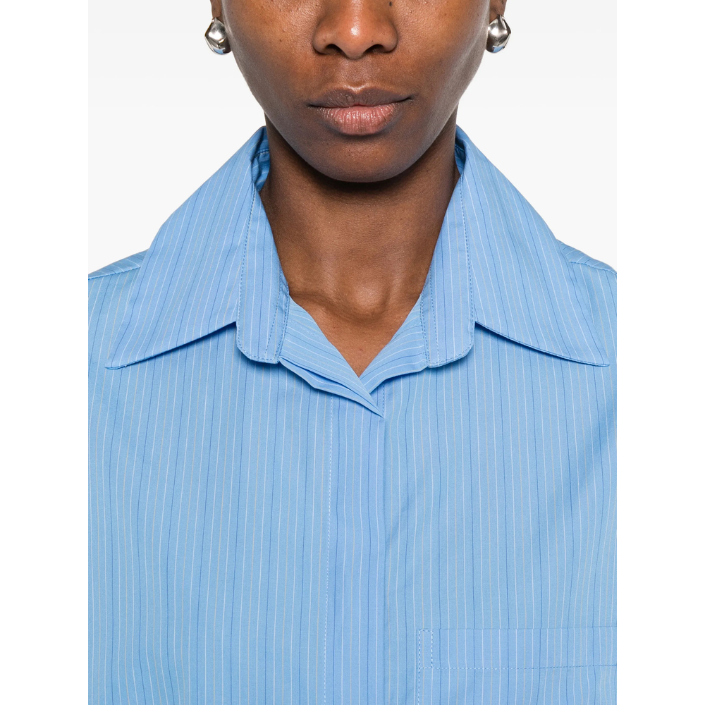 Clemente Chest-Pocket Striped Shirt