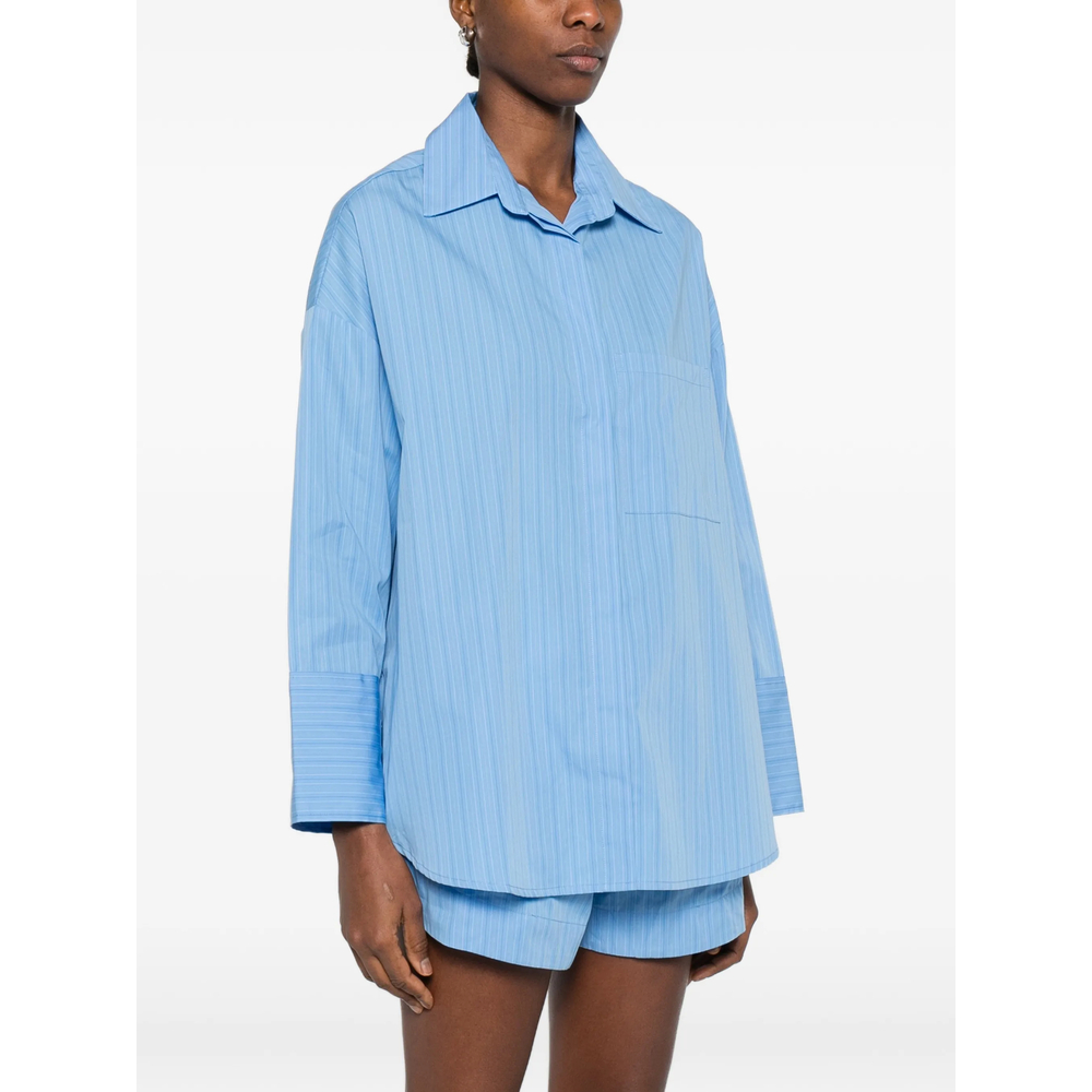 Clemente Chest-Pocket Striped Shirt
