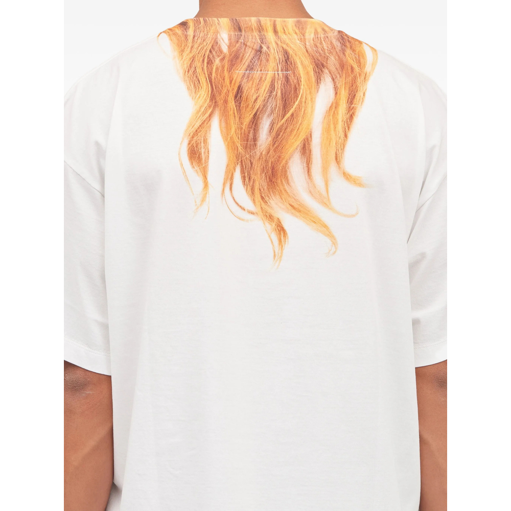 Mm6 Maison Margiela Hair-Print T-Shirt