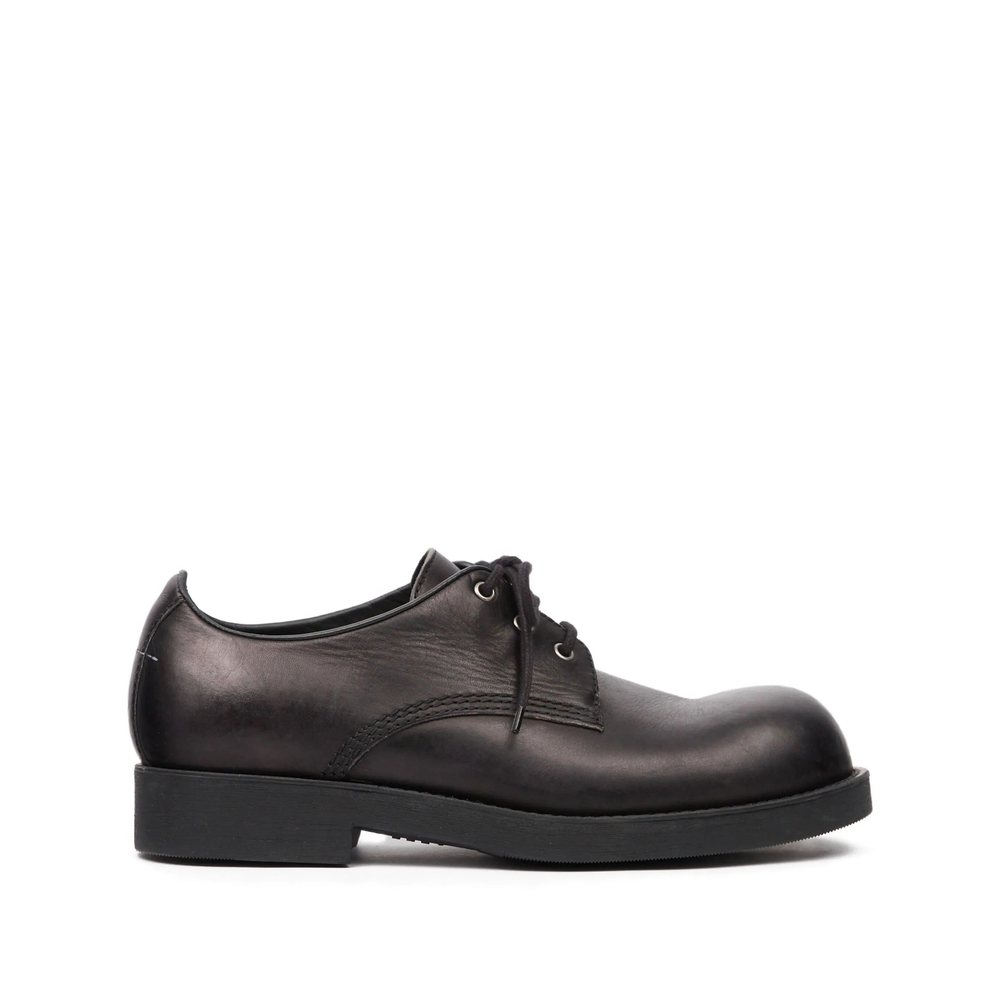 Mm6 Maison Margiela Leather Biker Lace-up Shoes Mm6