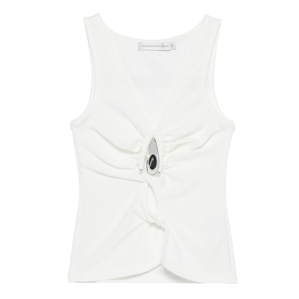 Christopher Esber Crystal-pendant Tank Top