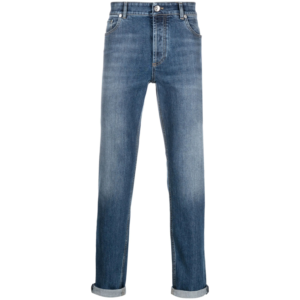 Brunello Cucinelli Mid-rise Cotton Jeans