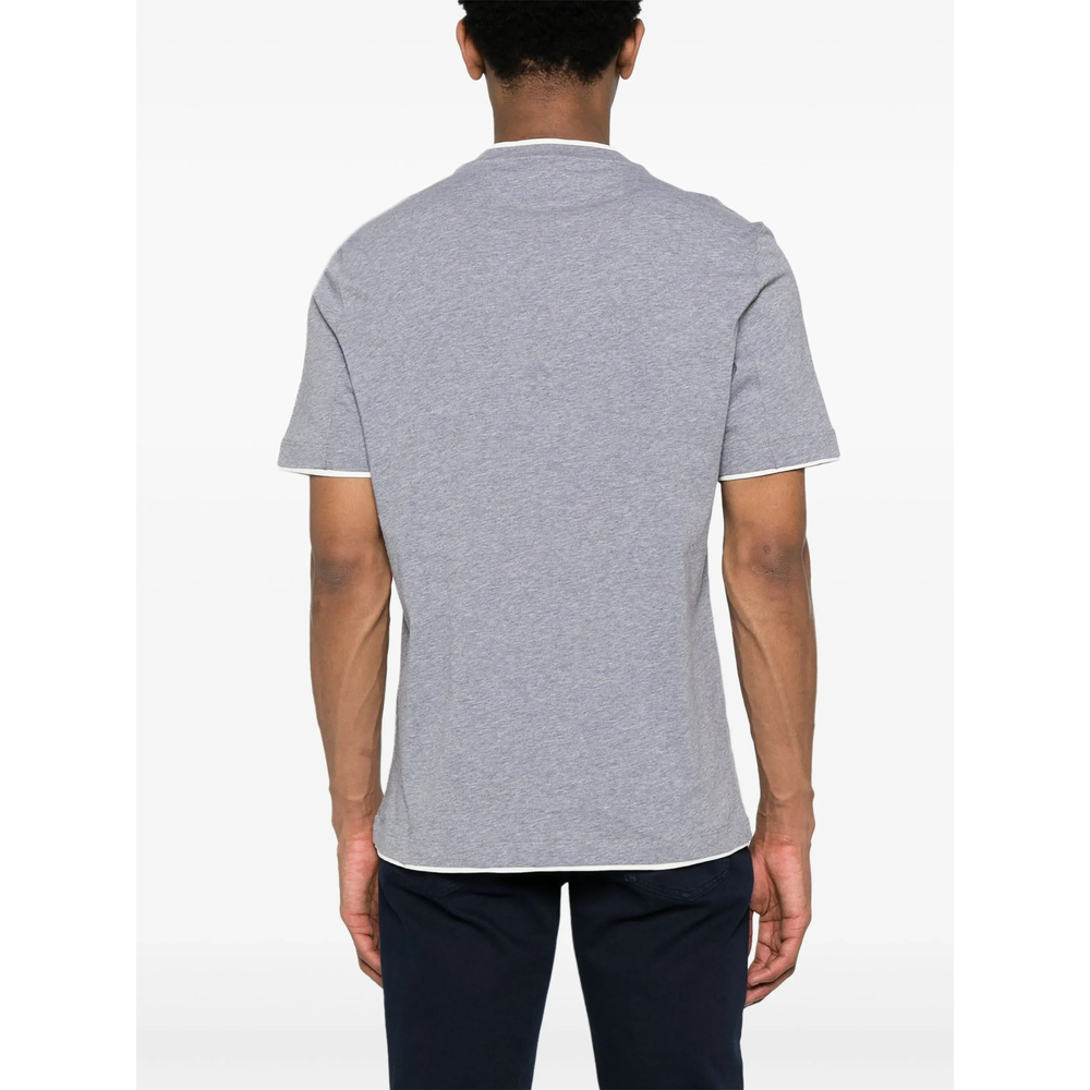 Faux-Layered Cotton T-Shirt