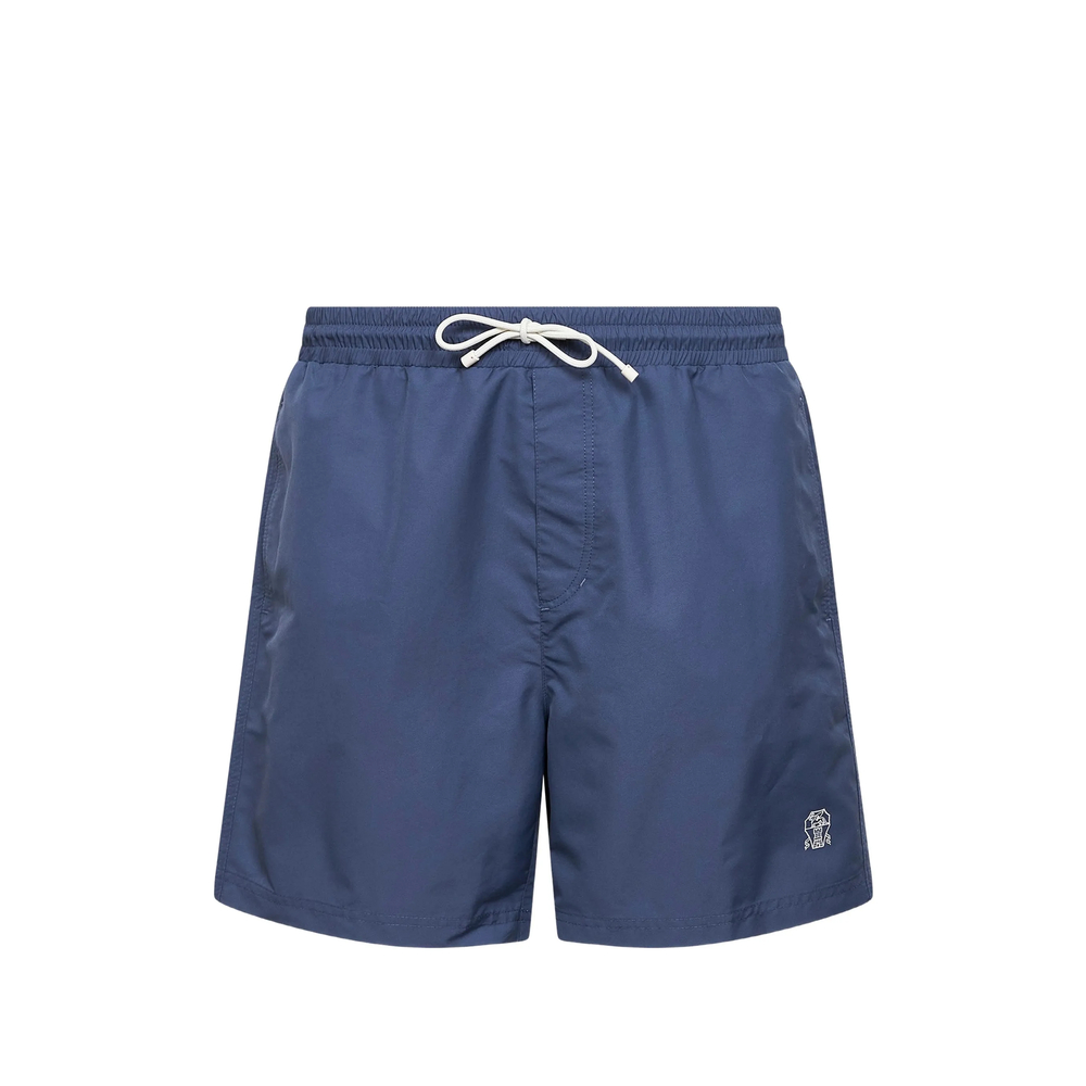 Brunello Cucinelli Logo Swim Shorts