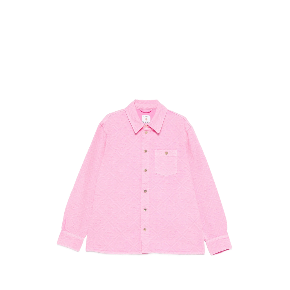 Casablanca Logo-pattern Denim Shirt