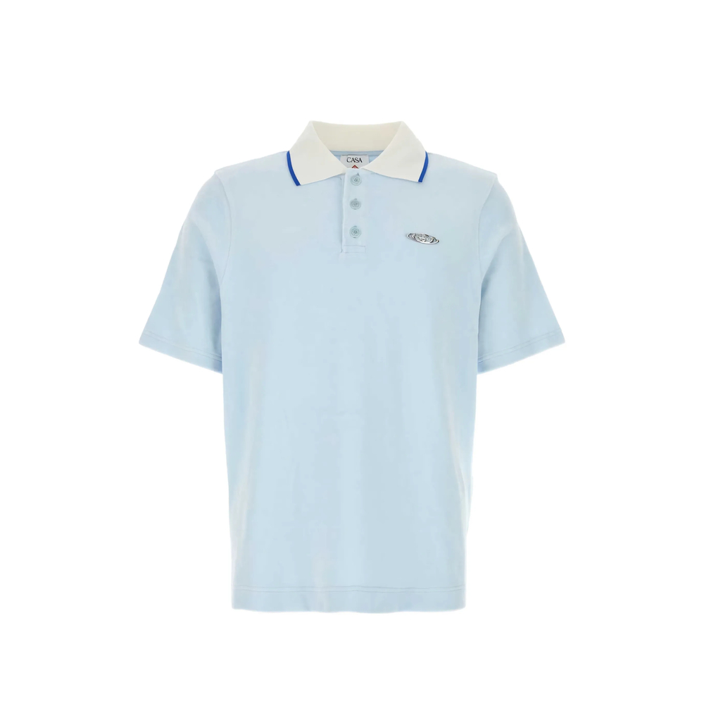 Velour Short Sleeve Polo Shirt