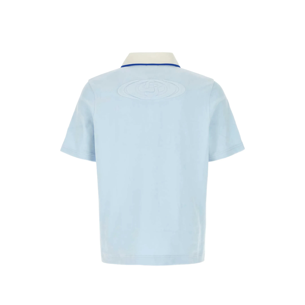 Velour Short Sleeve Polo Shirt