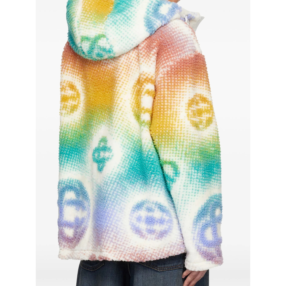Halftone Monogram Hooded Jacket