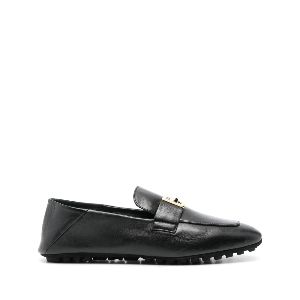 Fendi Baguette Leather Loafers