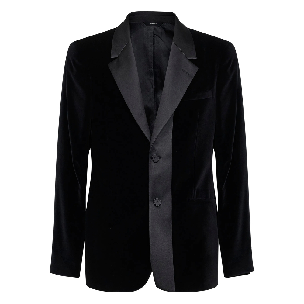 Fendi Single-breasted Satin-collar Cotton Jacket
