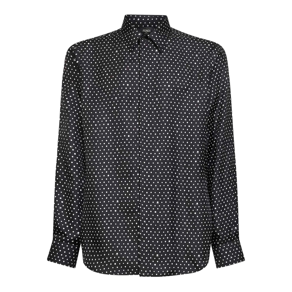 Fendi Button Dots Print Shirt