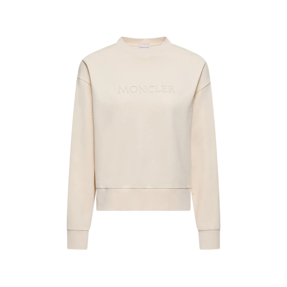 Moncler Embroidered Logo Cotton Sweatshirt