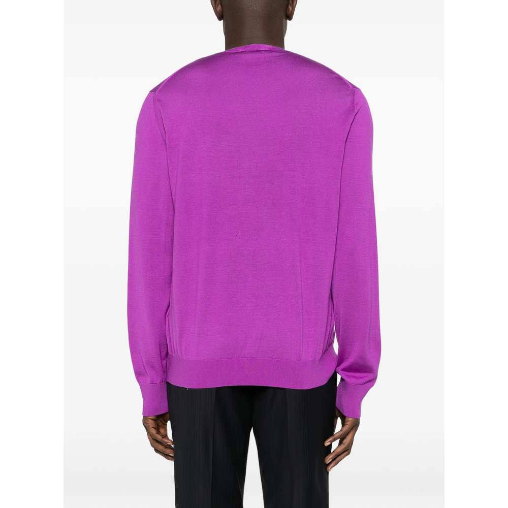 Fluid Silk Crew Neck Sweater
