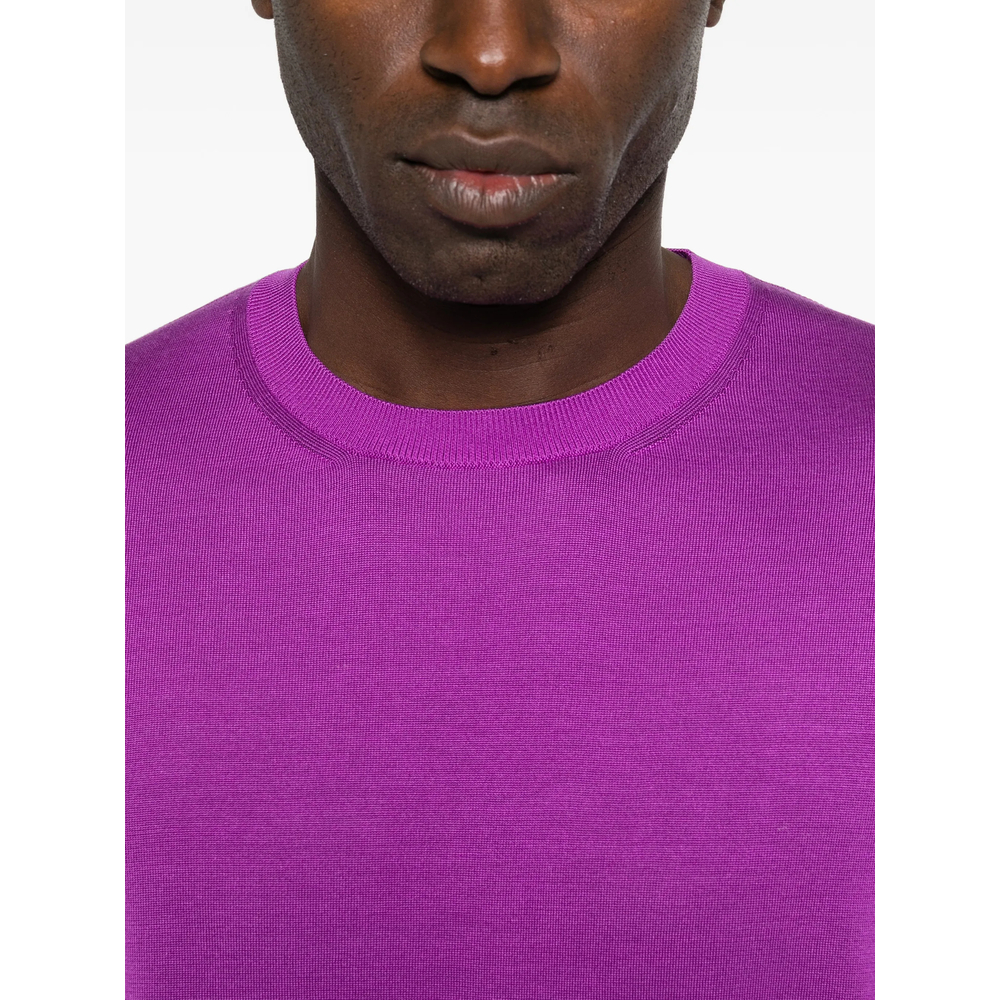 Fluid Silk Crew Neck Sweater