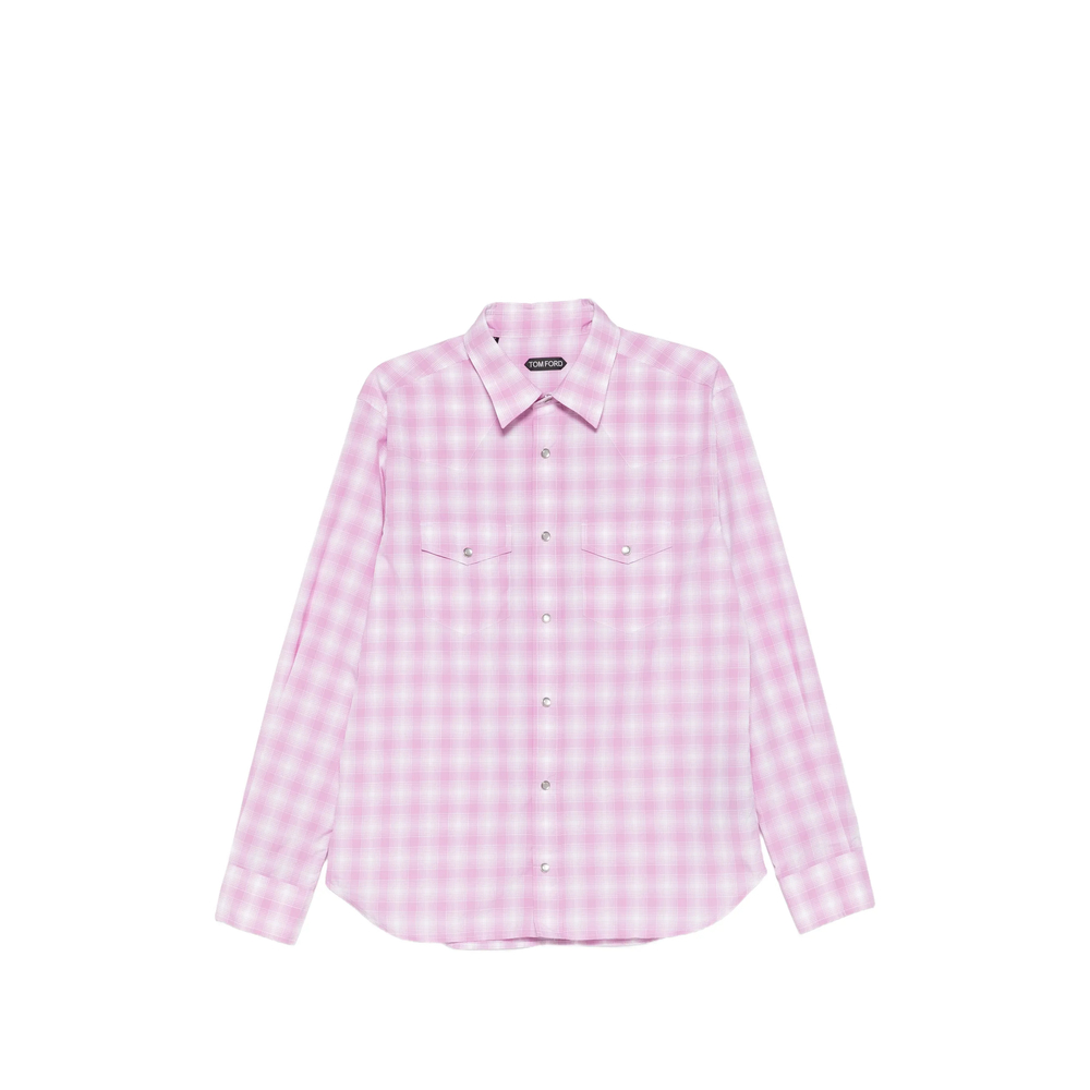 Tom Ford Check-pattern Chest-pocket Shirt