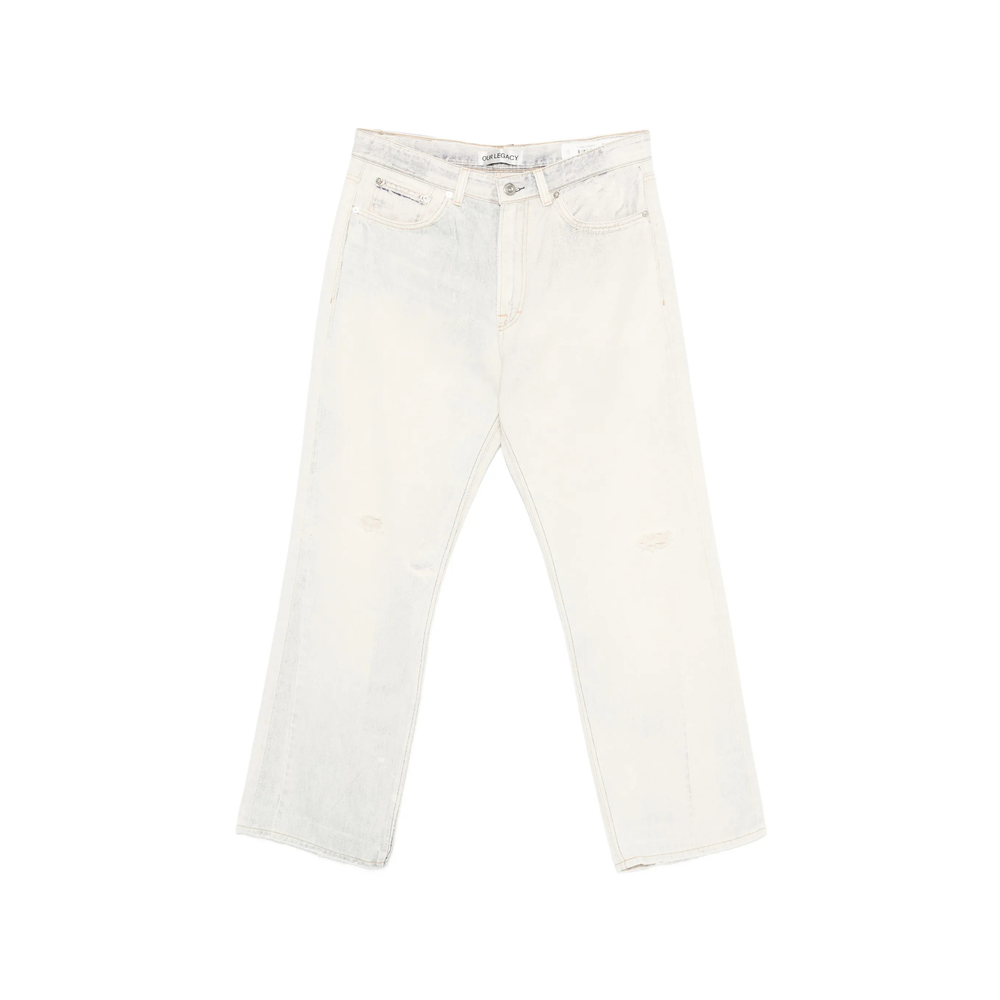 Our Legacy Third Cut Wide-leg Distressed Jeans