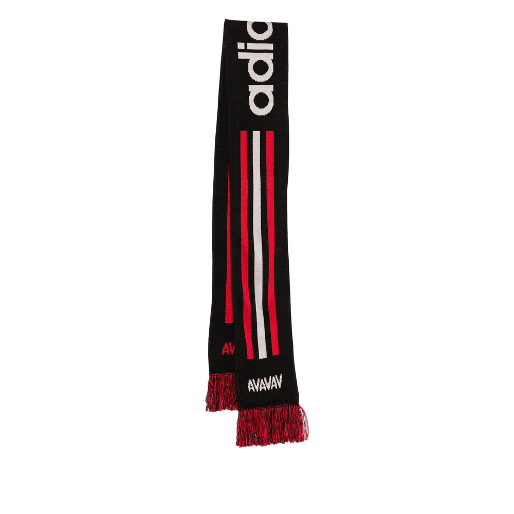 Adidas By Avavav X AVAVAV Logo-intarsia Fringed Scarf
