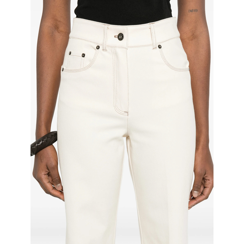 Straight Leg Seam Jeans