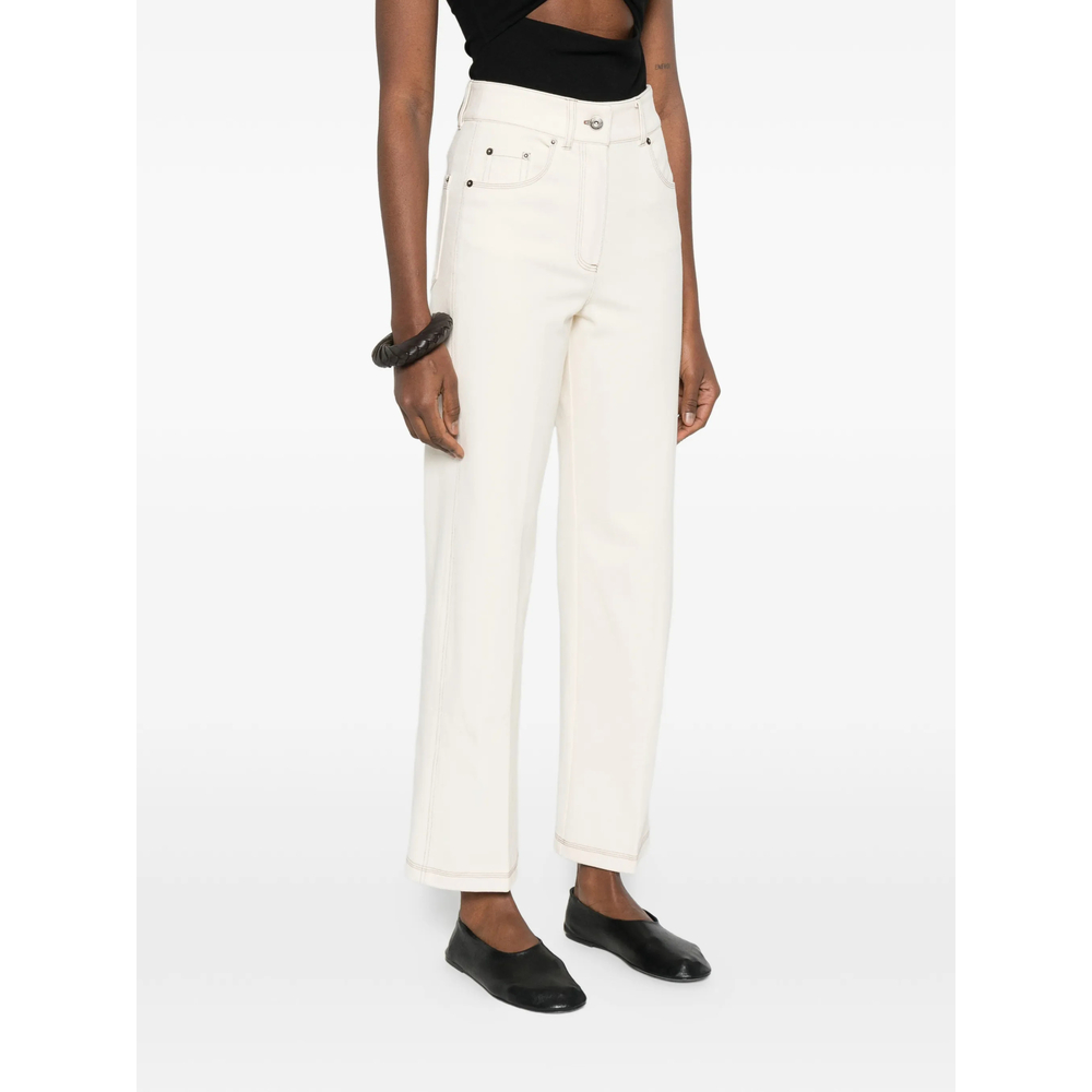 Straight Leg Seam Jeans