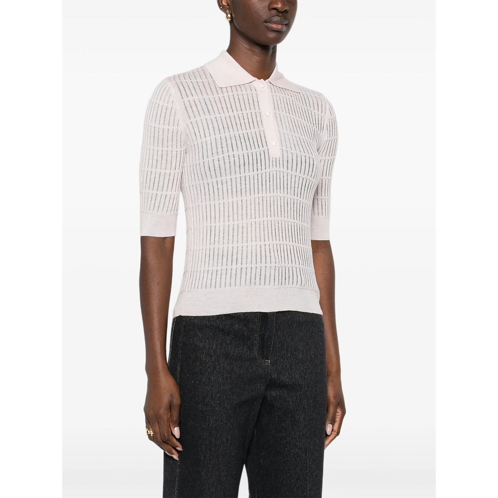 Studio Ribbed-Knit Polo