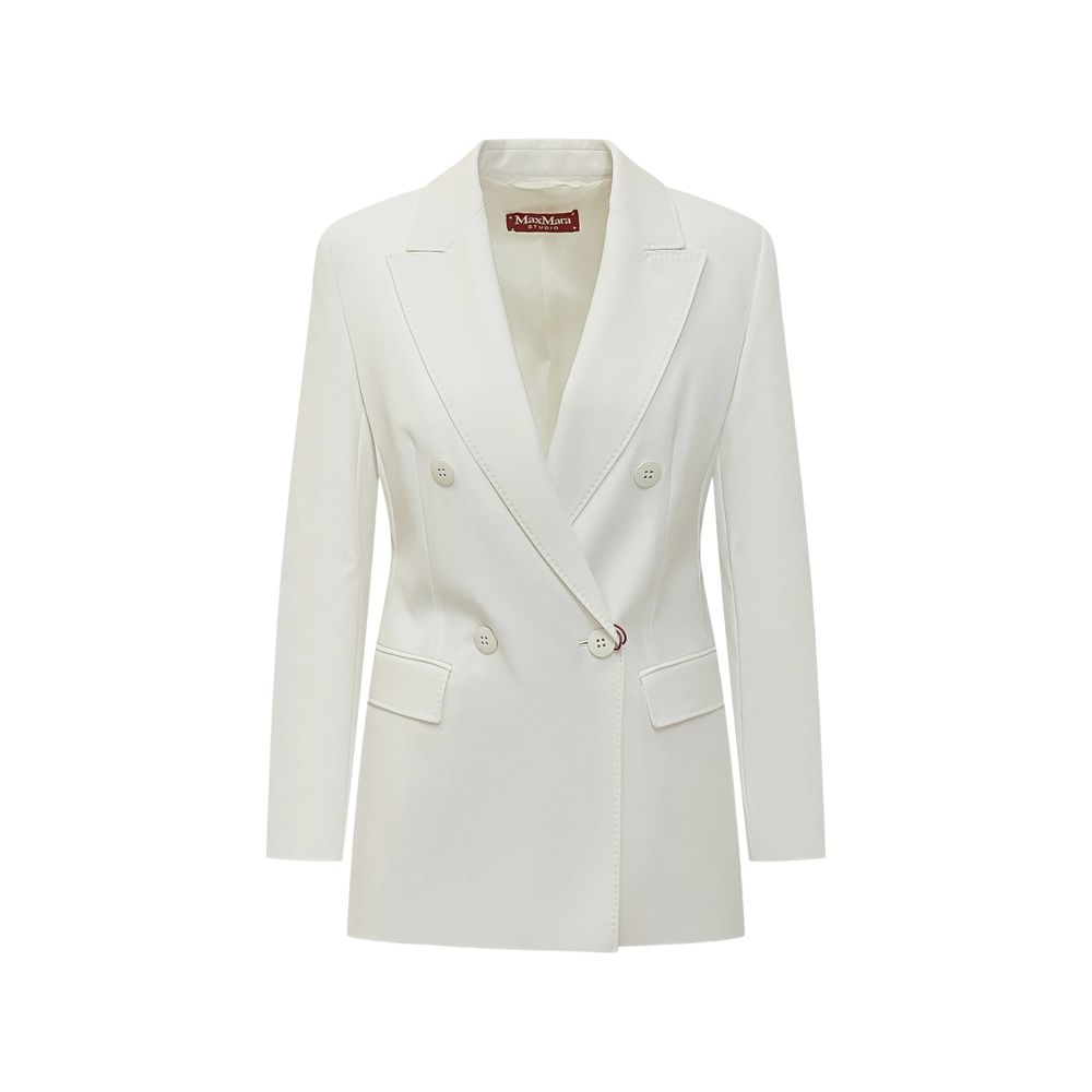 Max Mara Studio Double-breasted Silk Jacket