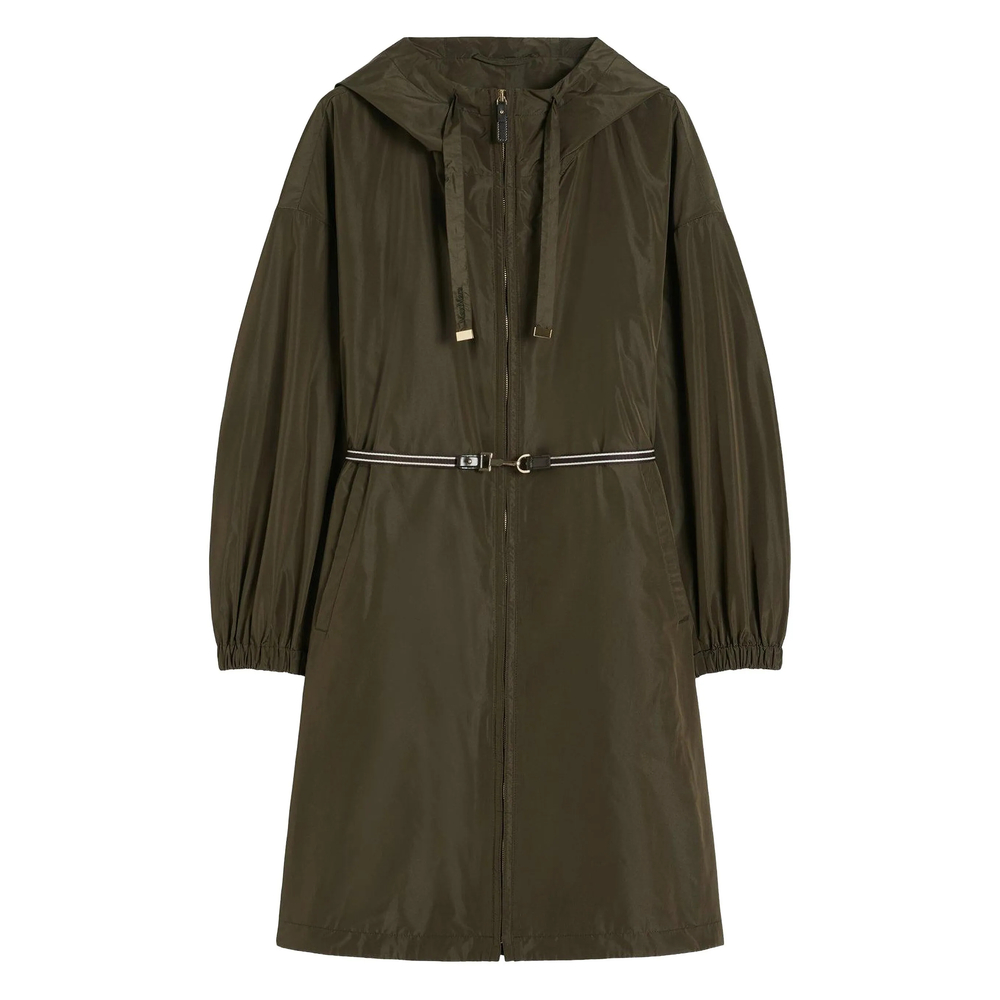 Max Mara The Cube Mtcdeserto Parka Coat In Green