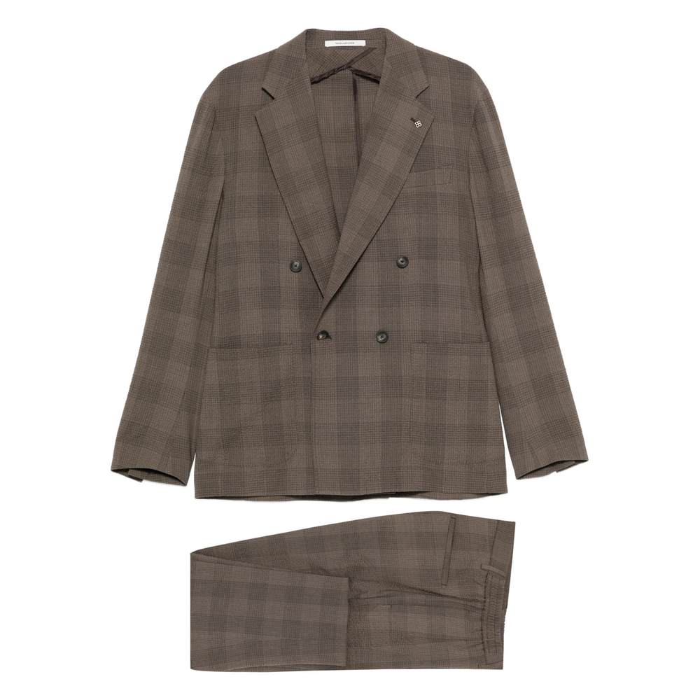 Tagliatore Checked Double-breasted Suit